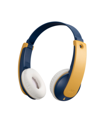 JVC HA-KD10W-Y bluetooth hovedtelefon til børn - GUL/BLÅ