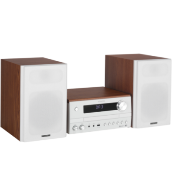 Kenwood M-820DAB DAB+ minianlæg - HVID/TRÆLOOK