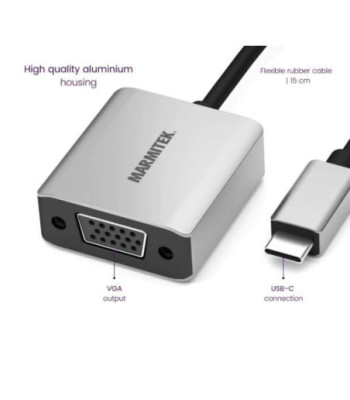 Marmitek USB-C til VGA adapter