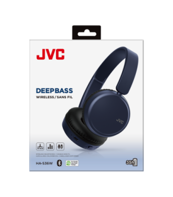 JVC HA-S36W-A-U bluetooth hovedtelefon - BLÅ