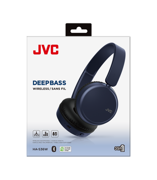 JVC HA-S36W-A-U bluetooth hovedtelefon - BLÅ JVC HA-S36W-A-U bluetooth hovedtelefon - BLÅ