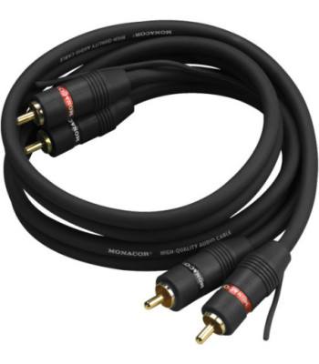 Phonokabel 0.8m sort - AC-080/SW CARPOWER