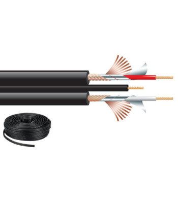 Signalkabel 50m sort - AC-53/SW CARPOWER