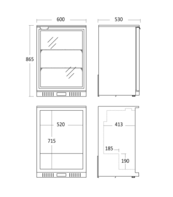 SCANDOMESTIC SC 141 HE - MINIBAR