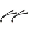 Y-adapter kabel sort - CBA-25/SW CARPOWER