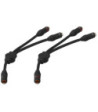 Y-adapter kabel sort - CBA-30/SW CARPOWER