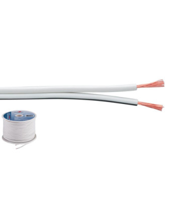 Højttalerkabel 2x0.75 mm2 100m  - SPC-75/WS MONACOR