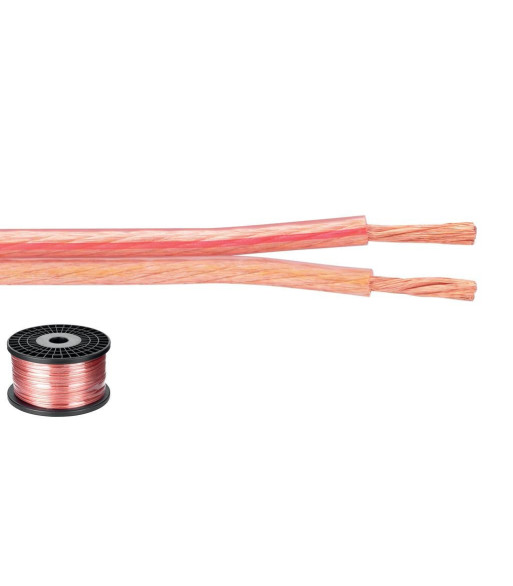 Højttalerkabel 2x2.5 mm2 100m - SPC-125 MONACOR Højttalerkabel 2x2.5 mm2 100m - SPC-125 MONACOR