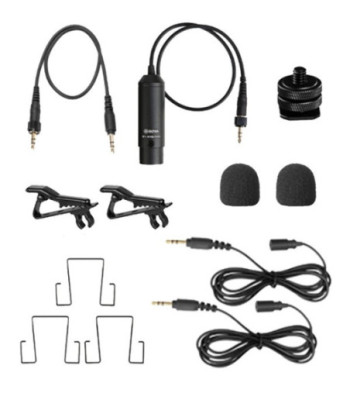 BOYA - Trådløs mikrofonsystem - 2 bodypack sendere + modtager