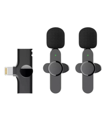 Lippa Dual Wireless Lavalier Microphone With Lightning Connector