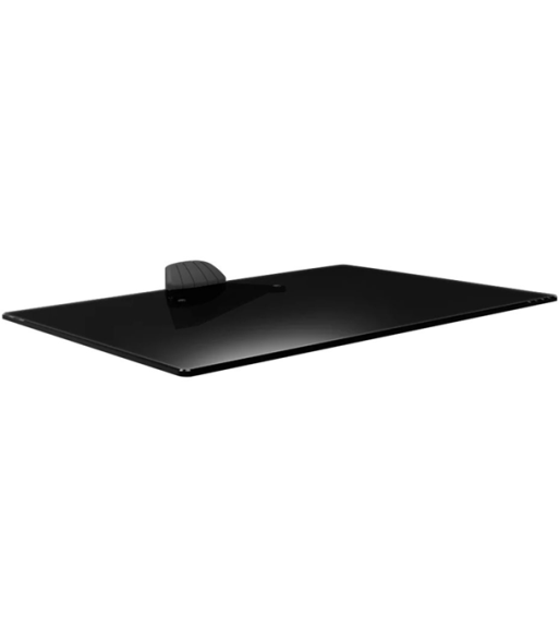 Barkan E85G+ A/V Glass Shelf - Black tempered glass