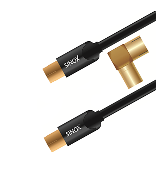 Sinox SHD antennekabel. 3m. Sort Sinox SHD antennekabel. 3m. Sort