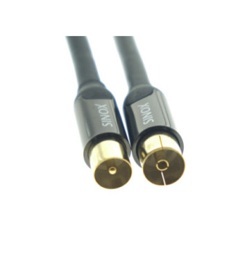 Sinox SHD antennekabel. 3m. Sort