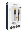 Sinox SHD antennekabel. 3m. Sort