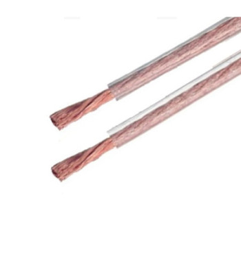 Sinox højttalerkabel 2x4mm. Transparent pris PR.meter