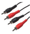 Sinox One Phono kabel. 5m. Sort