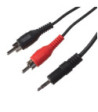 Sinox One mini jack til phono kabel. 10m. Sort