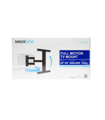 Sinox One TV vægbeslag. 23"-55". Sort