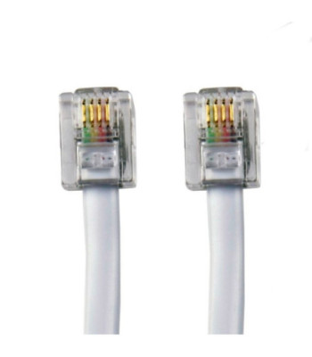Sinox One telefonkabel. 10m. Hvid