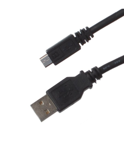 Sinox One USB A - Micro USB kabel. 1,8m. Sort