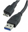Sinox One USB A - Micro USB 3.0 kabel. 1,8m. Sort