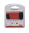Sinox One USB Micro OTG adapter. 0,1m. Sort