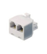 Sinox One RJ11 adapter. Hvid