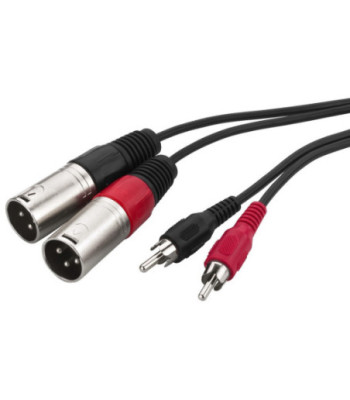 XLR-phono kabel 3m - MCA-327P MONACOR