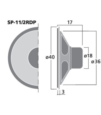 Højttaler - SP-11/2RDP MONACOR