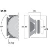 3´´ højttaler - SP-15 MONACOR