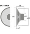 Højttaler - SP-21/4RDP MONACOR