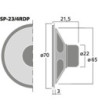 Højttaler - SP-23/4RDP MONACOR
