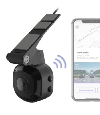 1080P Nexar WiFi Dashcam Til Fast Montering På Forrude Inkl. 16GB Micro SD Kort