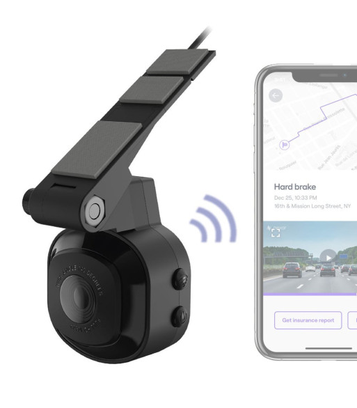 1080P Nexar WiFi Dashcam Til Fast Montering På Forrude Inkl. 16GB Micro SD Kort 1080P Nexar WiFi Dashcam Til Fast Montering På Forrude Inkl. 16GB Micro SD Kort