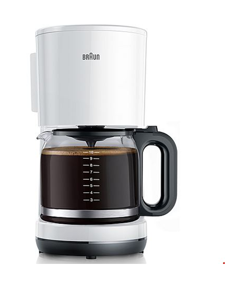 Braun KF1100WH, hvid - Kaffemaskine
