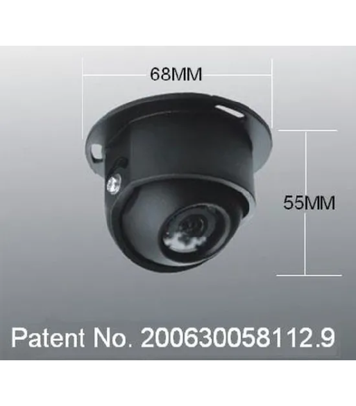 Bakkamera CCD 120G halv kugle form med nat lys Bakkamera CCD 120G halv kugle form med nat lys
