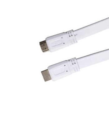 Sinox One HDMI Flat slim kabel. 1m. Hvid