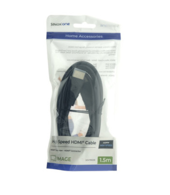 Sinox One HDMI kabel. 1,5m. Sort