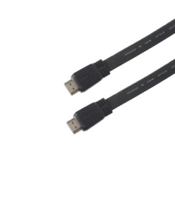 Sinox One HDMI Flat slim kabel. 3m. Sort