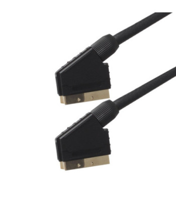 Sinox One Scart kabel. 0,75m. Sort