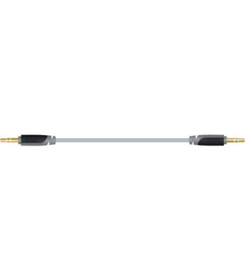 Sinox 3,5mm mini jack kabel. 0,5m. Grå/sort