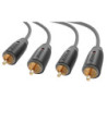 Sinox Phono kabel. 10m. Grå/sort