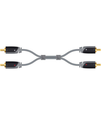 Sinox Phono kabel. 10m. Grå/sort