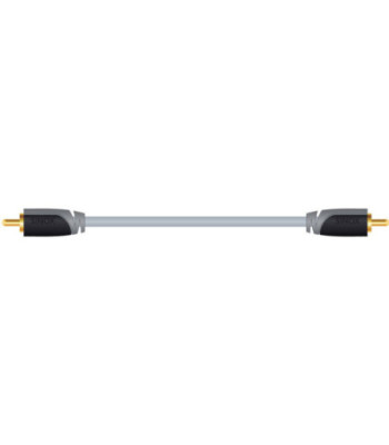 Sinox digitalt coaxial kabel. 1m. Grå/sort