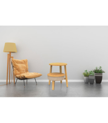 Sinox Bluetooth højttaler og bord i lyst træ