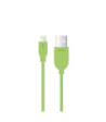 Sinox iMedia Lightning kabel m/original Apple chip. 1m. Grøn