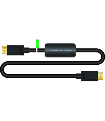 Sinox HDMI kabel 4K60Hz+E. 10m. Sort