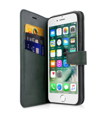 ITSKINS BOOK cover til iPhone 8 / 7 / 6s / 6®. Mørk grøn