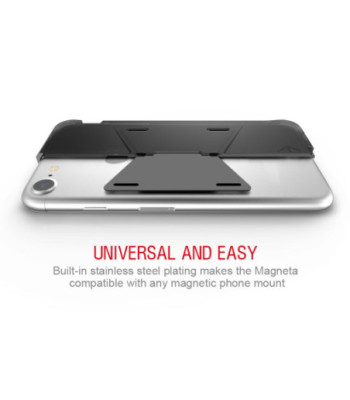 ITSKINS MAGNETA MOUNT cover til iPhone 8 / 7 / 6s / 6® + mobilholder til bilen. Sort