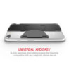 ITSKINS MAGNETA MOUNT cover til iPhone 8 / 7 / 6s / 6® + mobilholder til bilen. Sort